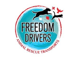 Freedom Drivers Animal Rescue Transports logo design by Boomstudioz