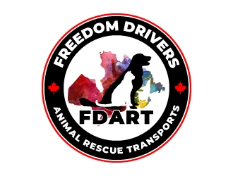 Freedom Drivers Animal Rescue Transports logo design by jaize