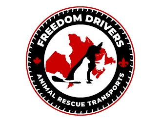 Freedom Drivers Animal Rescue Transports logo design by jaize