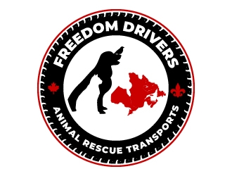 Freedom Drivers Animal Rescue Transports logo design by jaize