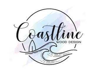 Coastline Wood Design logo design by sanworks