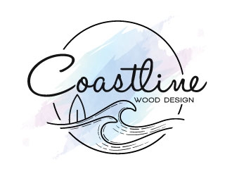 Coastline Wood Design logo design by sanworks