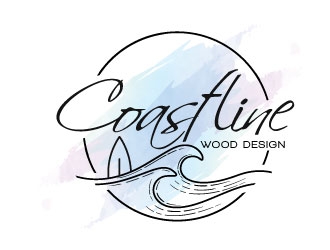 Coastline Wood Design logo design by sanworks