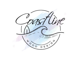 Coastline Wood Design logo design by sanworks