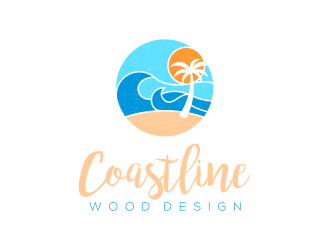 Coastline Wood Design logo design by senandung