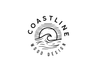 Coastline Wood Design logo design by eyeglass