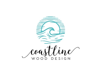 Coastline Wood Design logo design by eyeglass