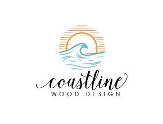 Coastline Wood Design logo design by eyeglass