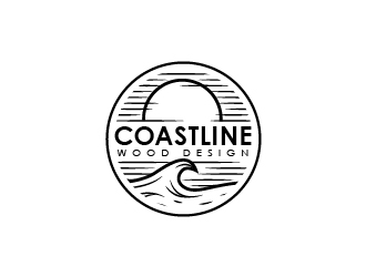 Coastline Wood Design logo design by eyeglass