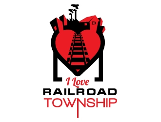 I Love Railroad Township logo design by zenith