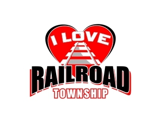 I Love Railroad Township logo design by b3no