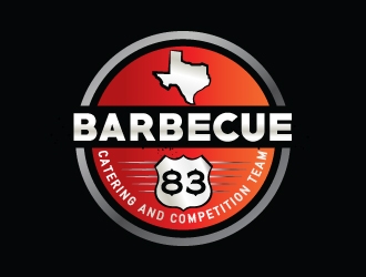 Barbecue 83 catering and competition team logo design by Boomstudioz