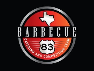 Barbecue 83 catering and competition team logo design by Boomstudioz