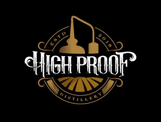 High Proof logo design by sanworks