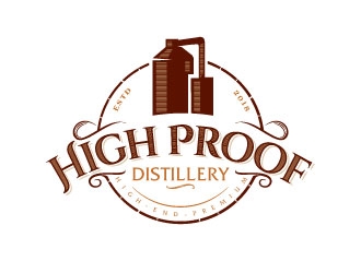 High Proof logo design by sanworks