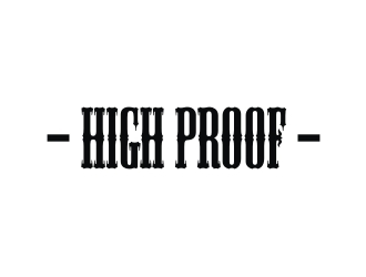 High Proof logo design by EkoBooM