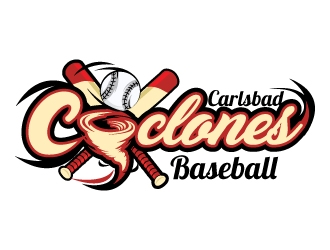 Carlsbad Cyclones Baseball logo design by Suvendu