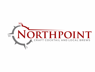 Northpoint (tag line, Craft Cocktail and Local Brews) logo design by hidro