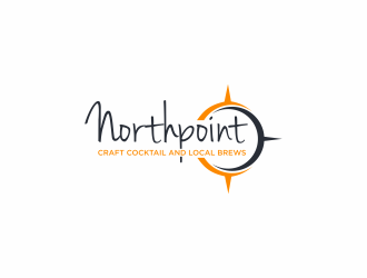 Northpoint (tag line, Craft Cocktail and Local Brews) logo design by ammad