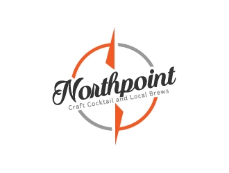 Northpoint (tag line, Craft Cocktail and Local Brews) logo design by jhanxtc