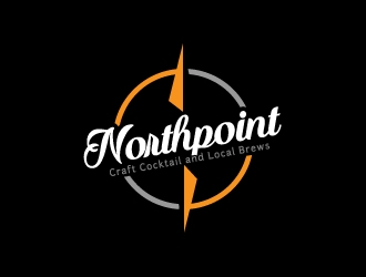 Northpoint (tag line, Craft Cocktail and Local Brews) logo design by jhanxtc