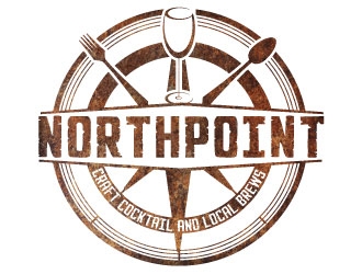 Northpoint (tag line, Craft Cocktail and Local Brews) logo design by AYATA