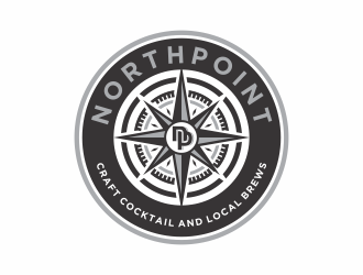 Northpoint (tag line, Craft Cocktail and Local Brews) logo design by jm77788