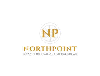 Northpoint (tag line, Craft Cocktail and Local Brews) logo design by ndaru