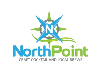 Northpoint (tag line, Craft Cocktail and Local Brews) logo design by usashi