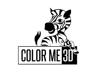 Color Me 3d logo design by dshineart