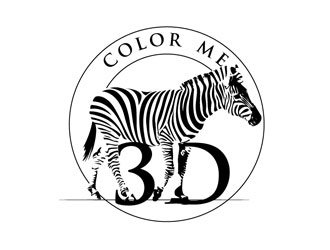 Color Me 3d logo design by LogoInvent