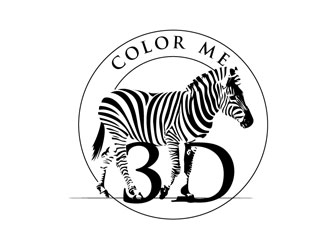 Color Me 3d logo design by LogoInvent