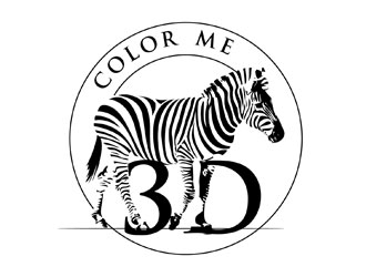 Color Me 3d logo design by LogoInvent