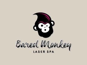 Bared Monkey Laser Spa logo design by happywinds logo