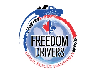 Freedom Drivers Animal Rescue Transports logo design by Boomstudioz