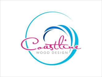 Coastline Wood Design logo design by catalin