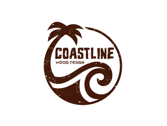 Coastline Wood Design logo design by logolady