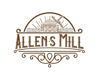 Allens Mill logo design by MarkindDesign