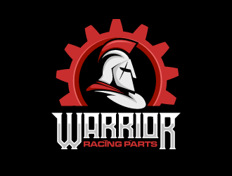 warrior racing parts logo design by schiena