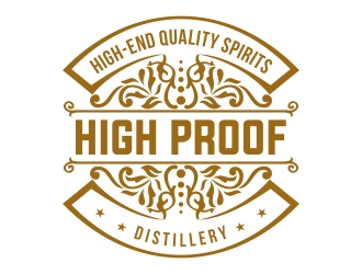High Proof logo design by cikiyunn