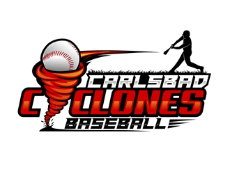 Carlsbad Cyclones Baseball logo design by DreamLogoDesign