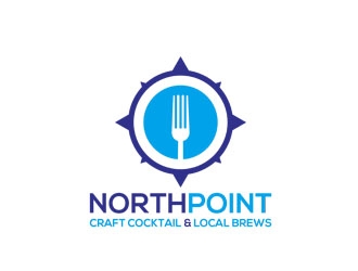 Northpoint (tag line, Craft Cocktail and Local Brews) logo design by zluvig