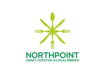 Northpoint (tag line, Craft Cocktail and Local Brews) logo design by zluvig