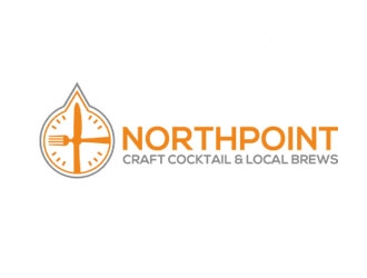 Northpoint (tag line, Craft Cocktail and Local Brews) logo design by zluvig