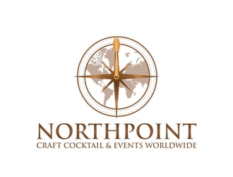 Northpoint (tag line, Craft Cocktail and Local Brews) logo design by zluvig