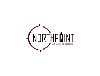 Northpoint (tag line, Craft Cocktail and Local Brews) logo design by ammad
