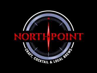 Northpoint (tag line, Craft Cocktail and Local Brews) logo design by josephope