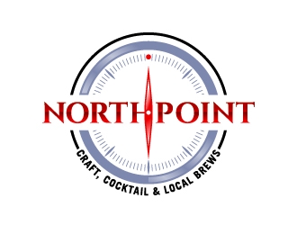 Northpoint (tag line, Craft Cocktail and Local Brews) logo design by josephope
