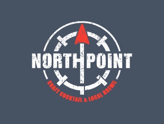 Northpoint (tag line, Craft Cocktail and Local Brews) logo design by josephope