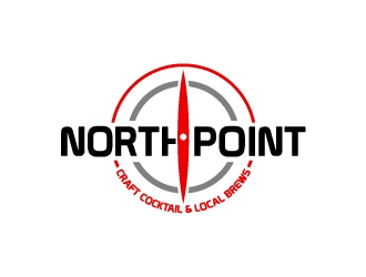 Northpoint (tag line, Craft Cocktail and Local Brews) logo design by josephope